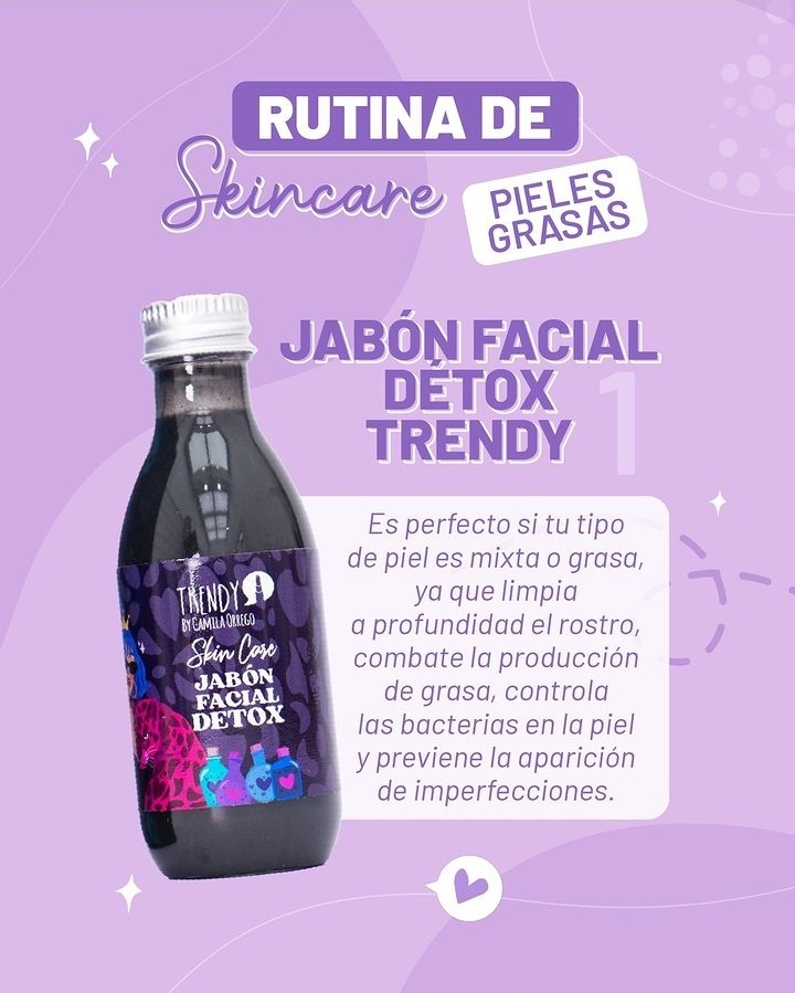 Jabon facial detox trendy 50G - Imagen 2