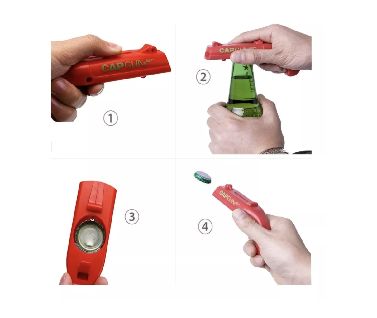 Destapador Pistola Lanzador De Tapas - Imagen 2