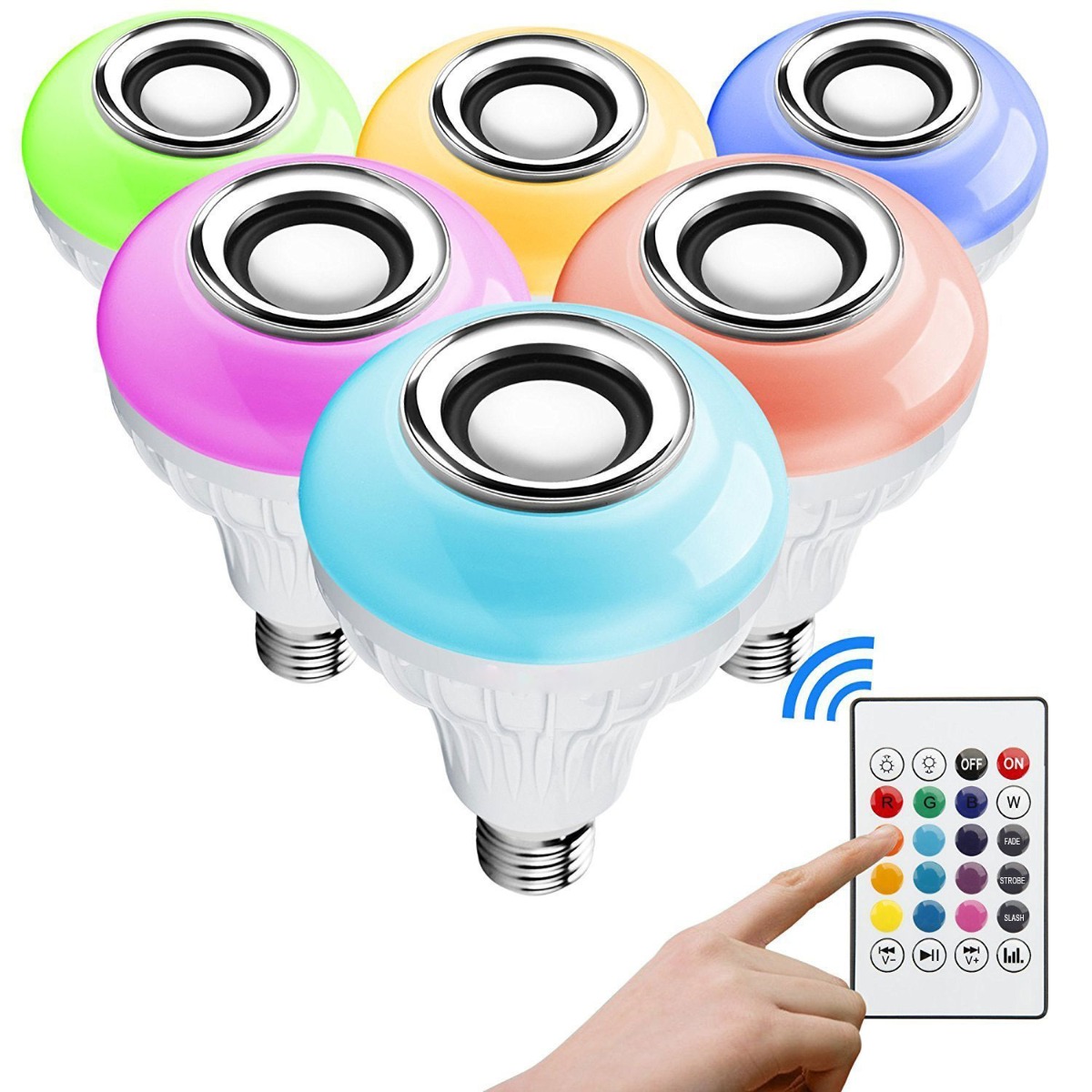 Bombilla LED musical con altavoz