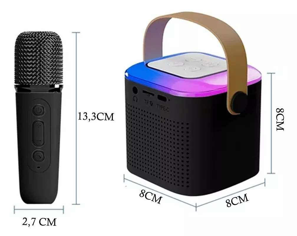 Parlante Bluetooth Con Microfono Karaoke