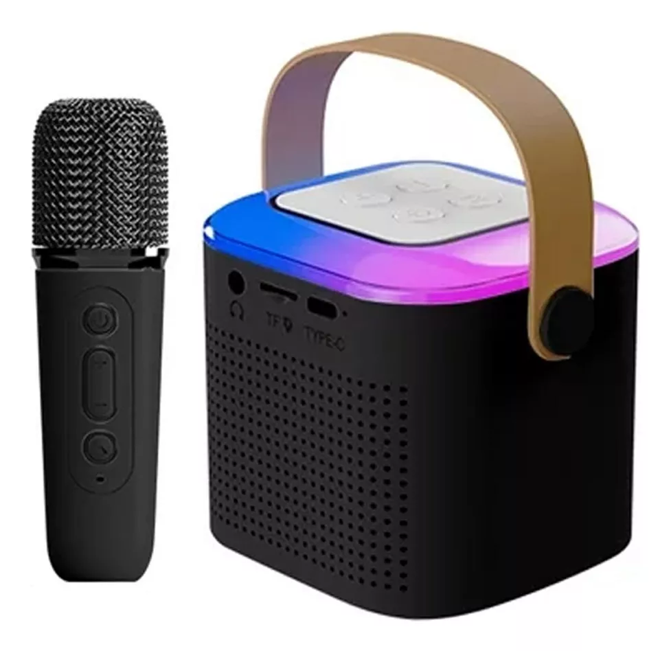 Parlante Bluetooth Con Microfono Karaoke - Imagen 2