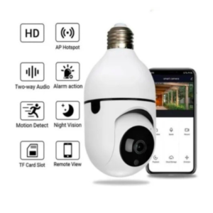 Camara Bombillo De Seguridad 360°