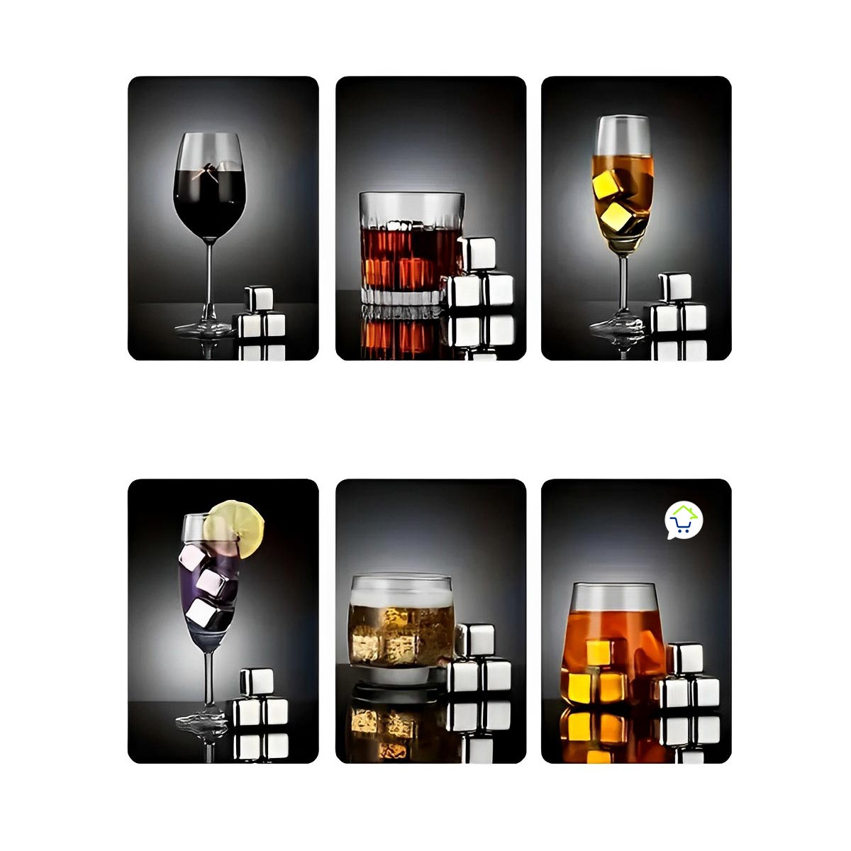 Cubos De Hielo Reutilizables x6 GT-09 - Imagen 2