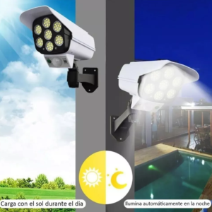 Lámpara Led Panel Solar Y Sensor De Movi