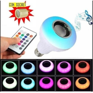 Bombillo parlante bluetooth multicolor