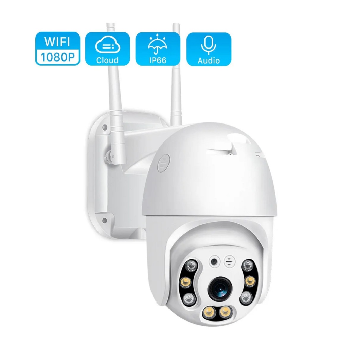 Camara Ip De Seguridad Exterior Domo 360