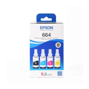 Kit Epson 4 Botellas 664 Color Negro - Cyan-Magenta - Amarillo