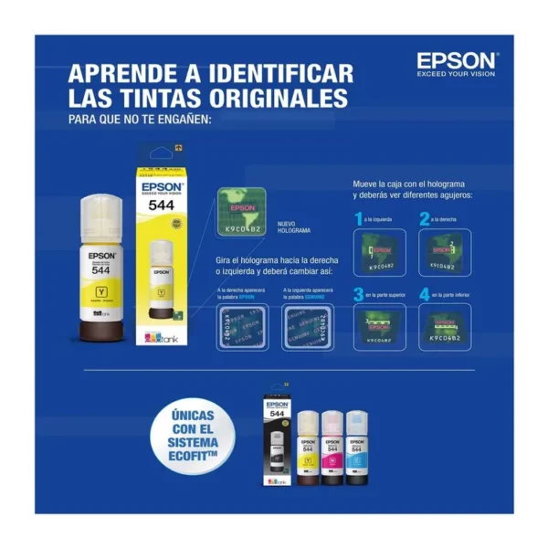Kit Epson 4 Botellas T544 - Imagen 3
