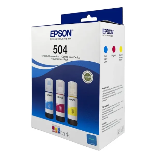 Kit Epson 3 Botellas 504 Color - Imagen 2