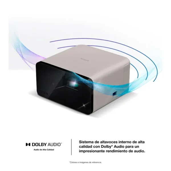 Videoproyector Portátil EPSON EpiqVision EF21 FHD con Google TV Rosado - Imagen 7