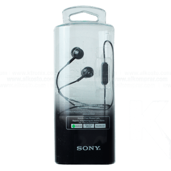 Audífonos SONY Alámbricos In Ear Manos Libres MDR-EX110AP Negro - Imagen 2
