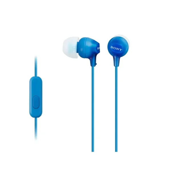 Audífonos SONY Alámbricos In Ear Manos Libres MDR-EX15AP Azul