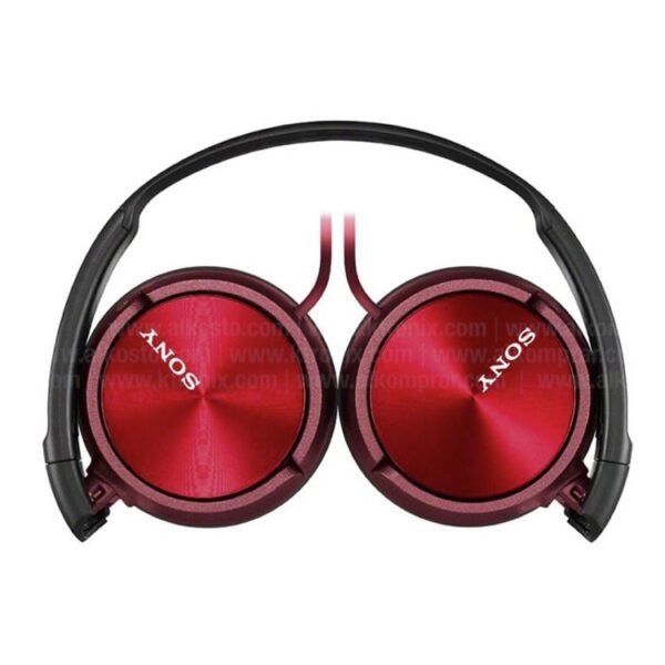 Audífonos de Diadema SONY Alámbricos Over Ear Manos Libres MDR-ZX310 Rojo - Imagen 2
