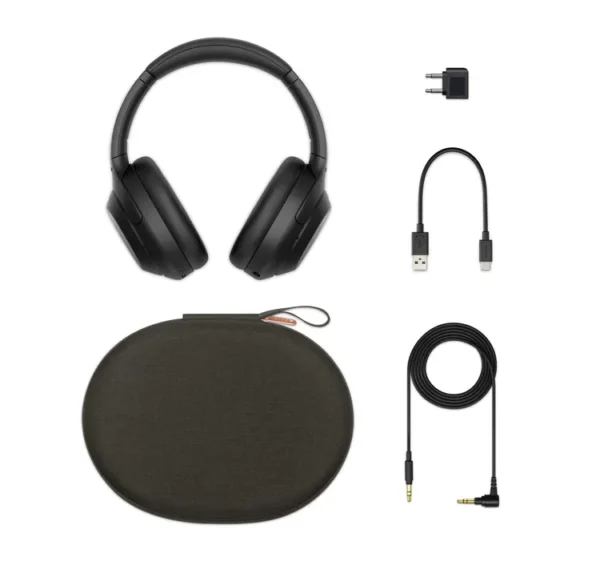 Audífonos de Diadema SONY Inalámbricos Bluetooth Over Ear WH-1000XM4 Cancelación de Ruido Negro - Imagen 9