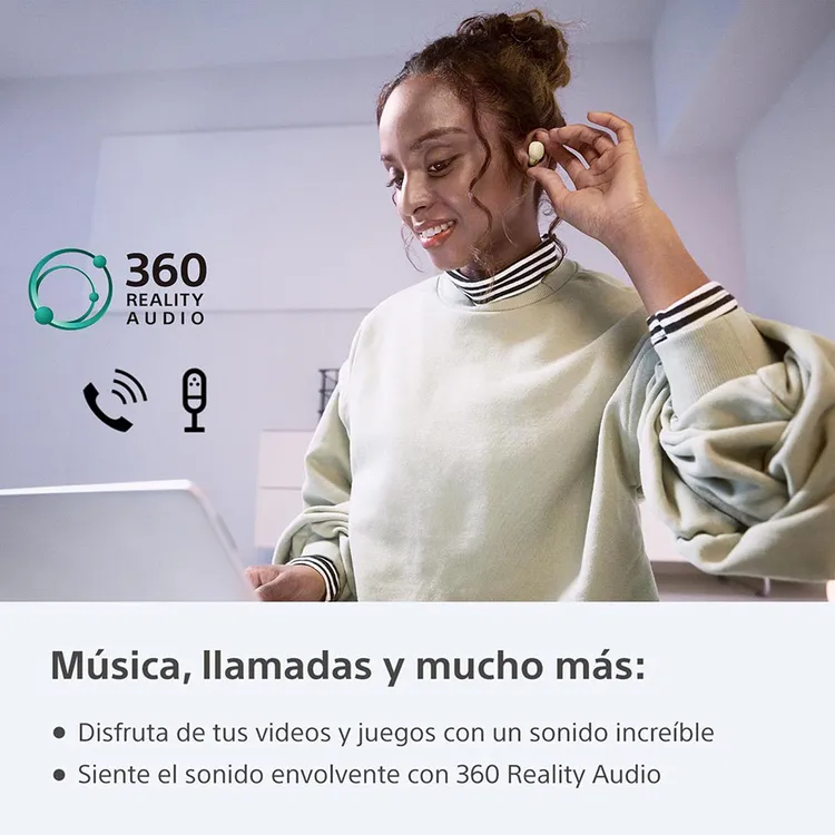 Audífonos SONY Inalámbricos Bluetooth In Ear WF-LS900N/B Linkbuds S Cancelación de Ruido Blanco - Imagen 7