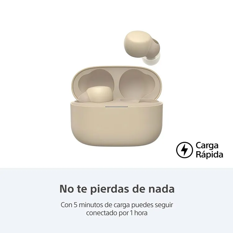 Audífonos SONY Inalámbricos Bluetooth In Ear WF-LS900N/B Linkbuds S Cancelación de Ruido Café - Imagen 8