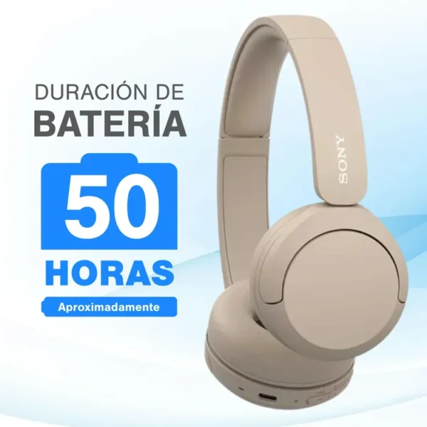 Audífonos de Diadema SONY Inalámbricos Bluetooth On Ear WH-CH520 Crema - Imagen 6