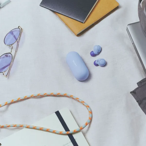 Audífonos SONY Inalámbricos Bluetooth In Ear WFC700N Cancelación de Ruido Violeta - Imagen 7
