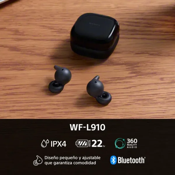 Audífonos SONY Inalámbricos Bluetooth In Ear Linkbuds Open TWS WF-L910 Negro - Imagen 6