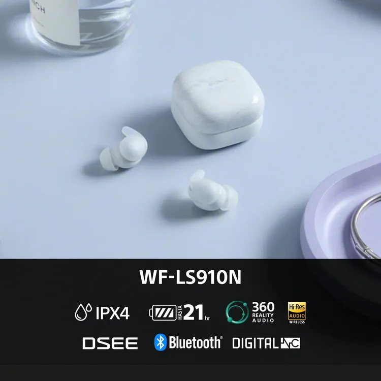 Audífonos SONY Inalámbricos Bluetooth In Ear Linkbuds Fit TWS WF-LS910N Cancelación de Ruido Blanco - Imagen 6