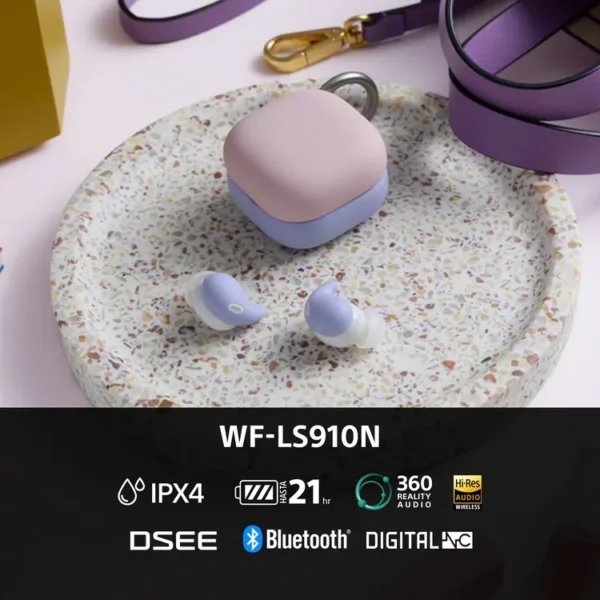 Audífonos SONY Inalámbricos Bluetooth In Ear Linkbuds Fit TWS WF-LS910N Cancelación de Ruido Morado - Imagen 6