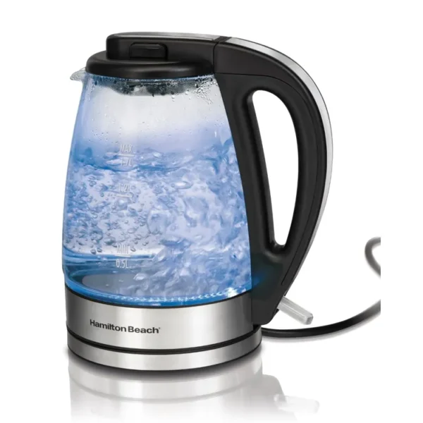 Hervidor de agua Vidrio HAMILTON BEACH 40865  1,7 Lts Gris