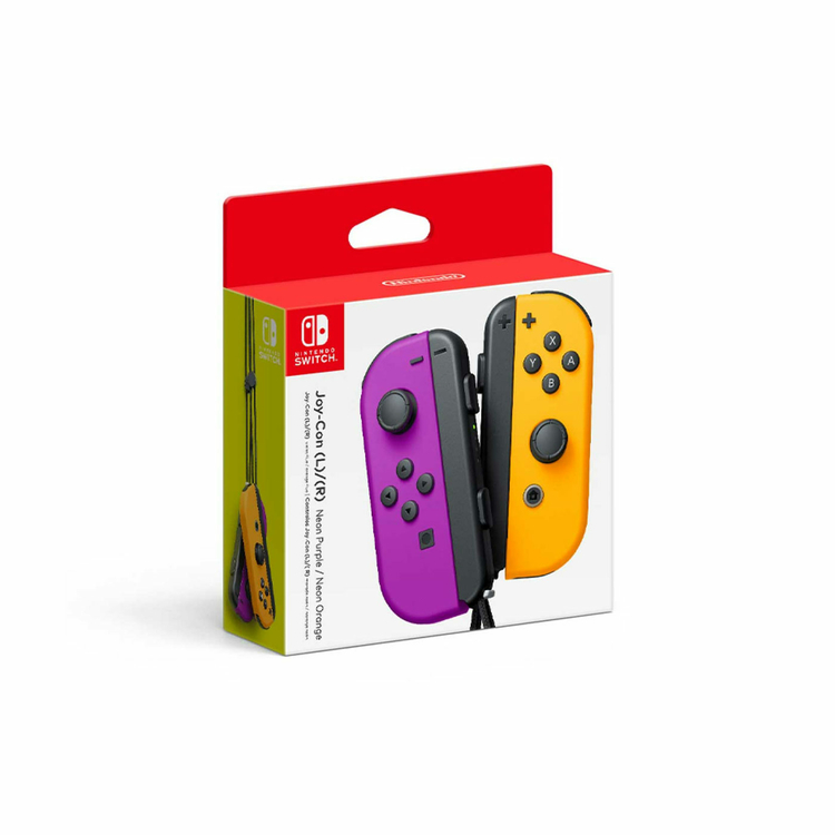 Control NINTENDO SWITCH Joy Con L/R Purpura /Naranja - Imagen 4
