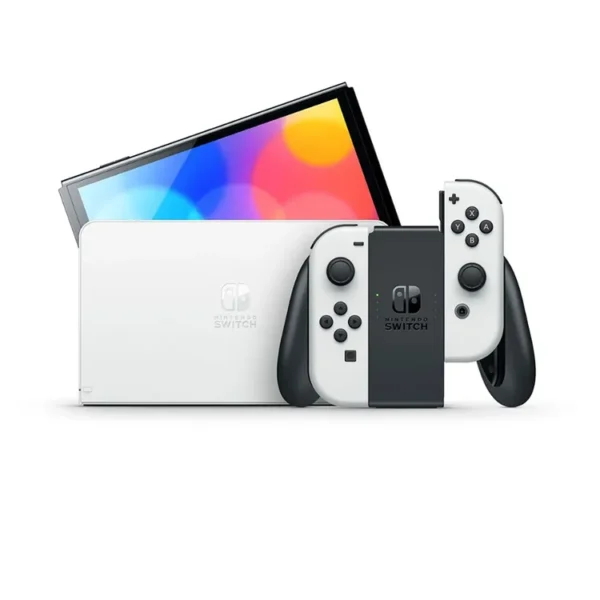 Consola NINTENDO SWITCH Modelo OLED Blanco|Negro + Juego Mario Kart 8 Deluxe + 3 Meses de Nintendo Switch Online