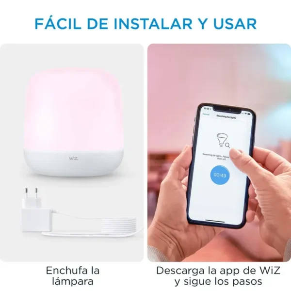 Lámpara de mesa WIZ LED Hero WiFI  + BLE RGB Touch - Imagen 9