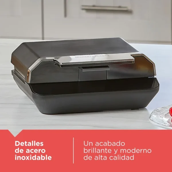 Sanduchera BLACK+DECKER 2 Puestos SM602F-1BDLA Negro - Imagen 6