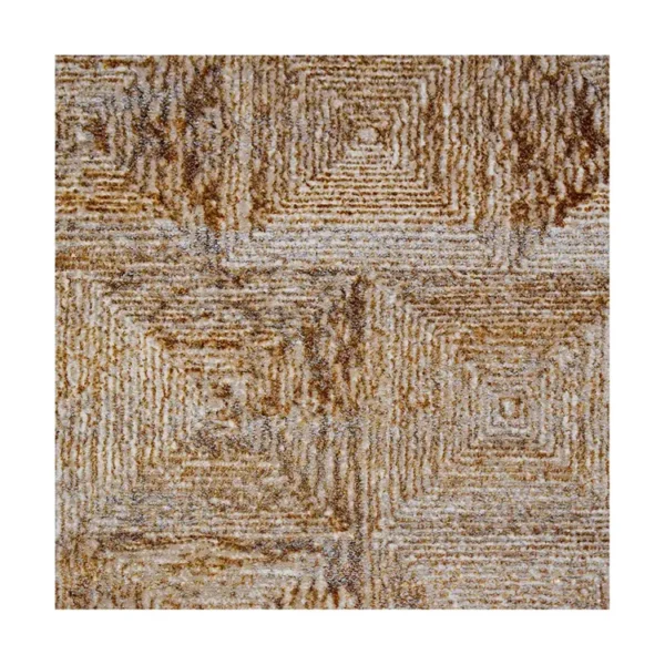 Tapete Emotion UNOXUNO Rombos y Cuadrados Gold 120 x 170 cm - Imagen 3