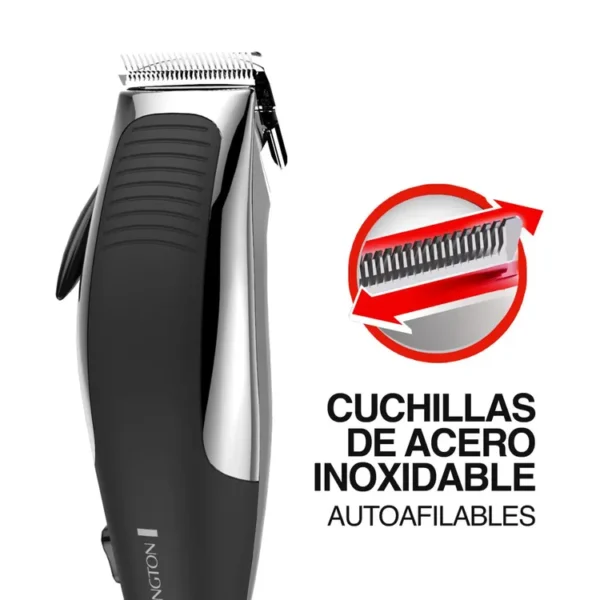 Recortadora REMINGTON HC1080A-110F Cortador 10 piezas Negro - Imagen 3