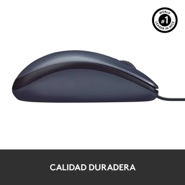 Mouse LOGITECH Alámbrico Óptico M100 Gris - Imagen 5