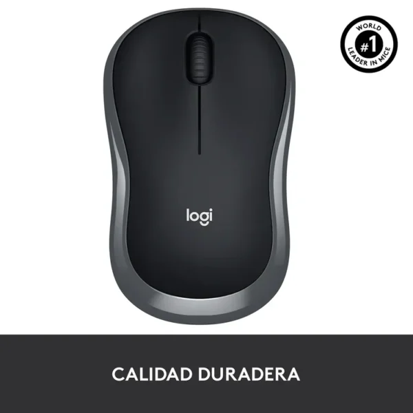 Mouse LOGITECH Inalámbrico Óptico M185 Negro - Imagen 2
