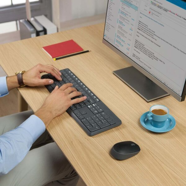 Combo LOGITECH Inalámbrico Multimedia Teclado + Mouse MK235 - Imagen 7