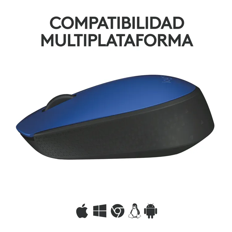 Mouse LOGITECH Inalámbrico Óptico M170 Azul - Imagen 4