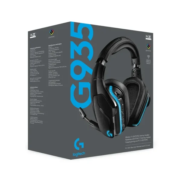 Audífonos de Diadema LOGITECH G Inalámbricos Over Ear Gaming G935 7.1 Negro - Imagen 11