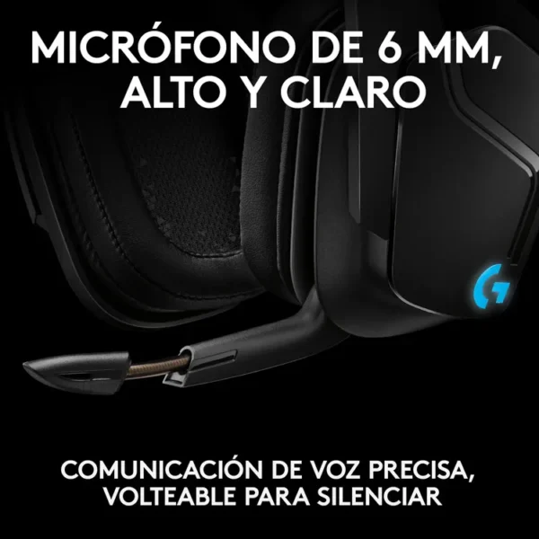 Audífonos de Diadema LOGITECH G Inalámbricos Over Ear Gaming G935 7.1 Negro - Imagen 8