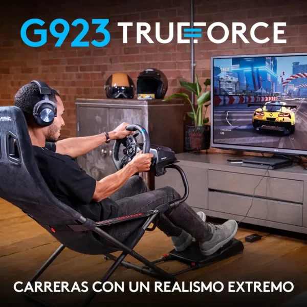 Timón + Pedales LOGITECH G PC, PS4 Y PS5 Gaming G923 - Imagen 2