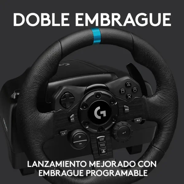 Timón + Pedales LOGITECH G PC, PS4 Y PS5 Gaming G923 - Imagen 4