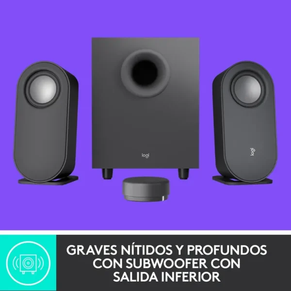 Parlantes LOGITECH Bluetooth Z407 80W Negro - Imagen 3