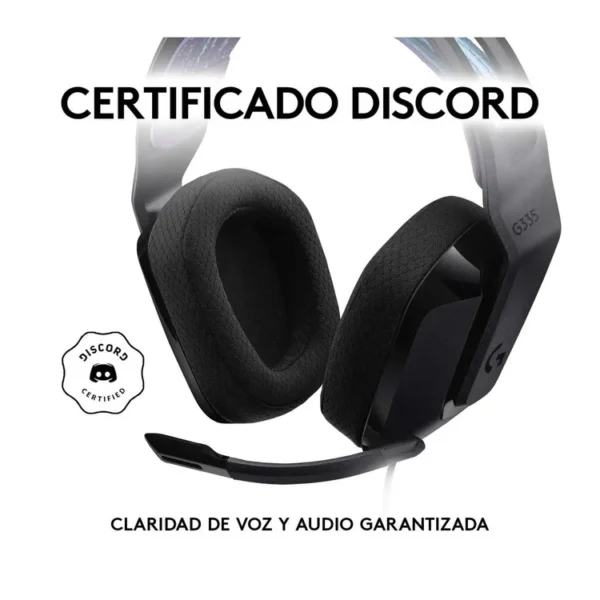 Audífonos de Diadema LOGITECH G Alámbrica Gaming Negra para PC, Xbox One|Series X|S, PS4|PS5, Nintendo Switch y Celulares G335 - Imagen 3