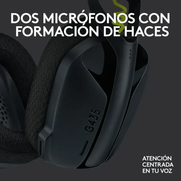 Audífonos de Diadema LOGITECH G Inalámbrica Gaming Negro para PC, Mac, PS4|PS5 y Celulares G435 - Imagen 4