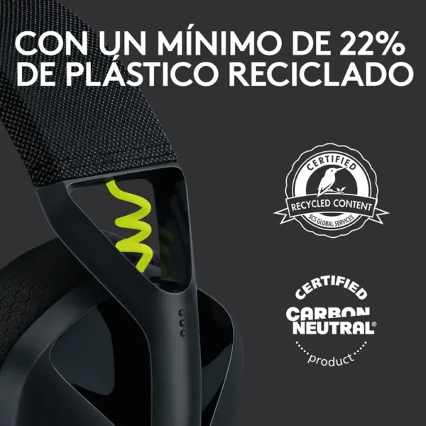 Audífonos de Diadema LOGITECH G Inalámbrica Gaming Negro para PC, Mac, PS4|PS5 y Celulares G435 - Imagen 7