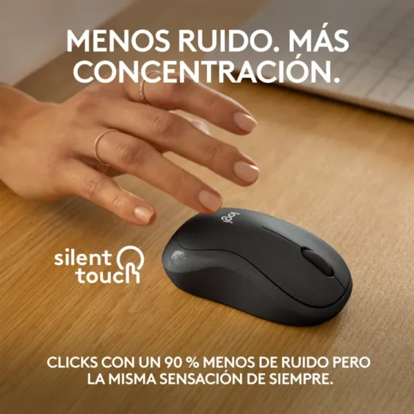 Mouse LOGITECH Inalámbrico Óptico M240 Negro - Imagen 3