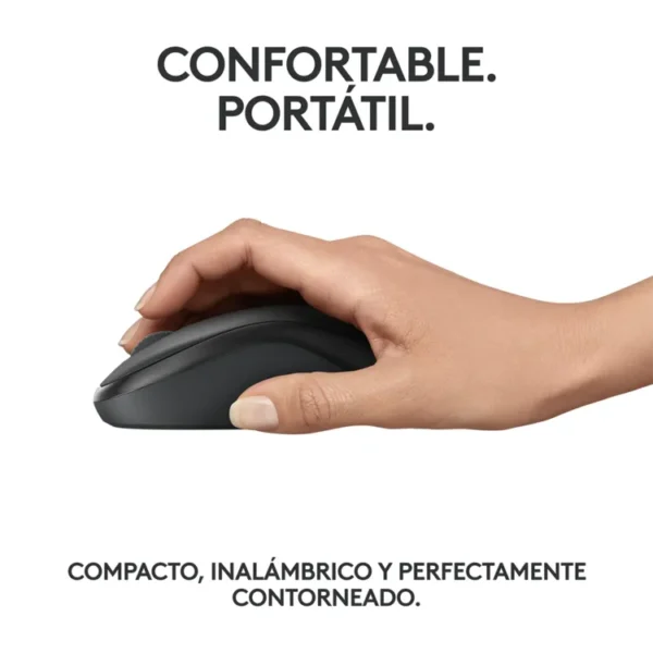Mouse LOGITECH Inalámbrico Óptico M240 Negro - Imagen 5