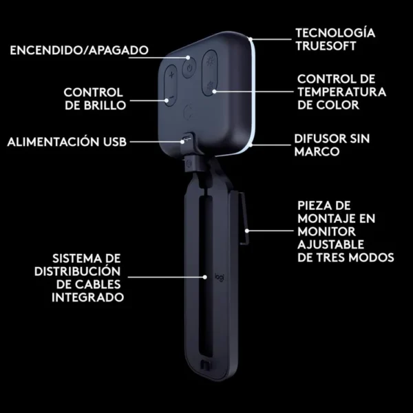 Luz Premium para Streaming LOGITECH Litra Glow - Imagen 6