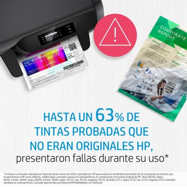 Botella de Tinta HP GT52 Magenta - Imagen 4