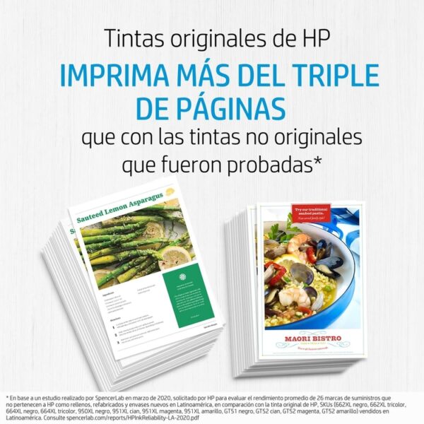 Botella de Tinta HP GT52 Amarillo - Imagen 3
