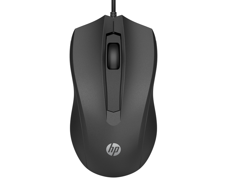 Mouse HP Alámbrico Óptico 100 Negro - Imagen 2